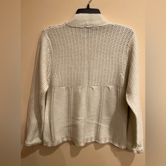 Cream button front cardigan S - Picture 2 of 6